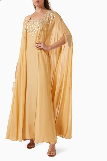 Embellished Kaftan in Chiffon