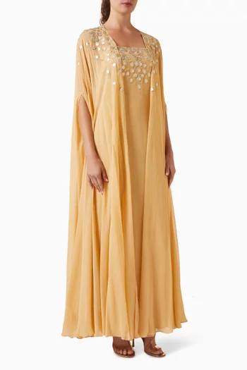 Embellished Kaftan in Chiffon