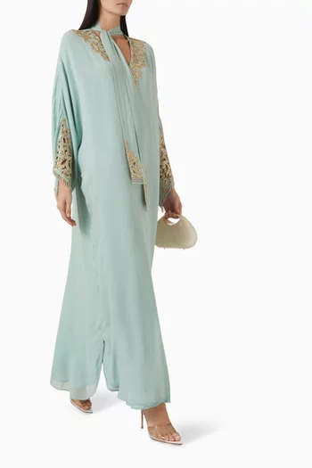 Embellished Scarf Kaftan
