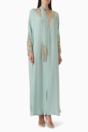 Embellished Scarf Kaftan