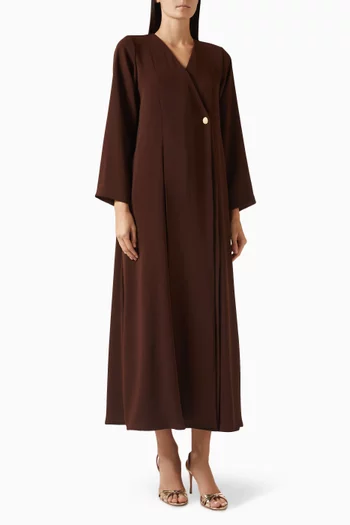 Flowy Abaya in Moroccan Crepe