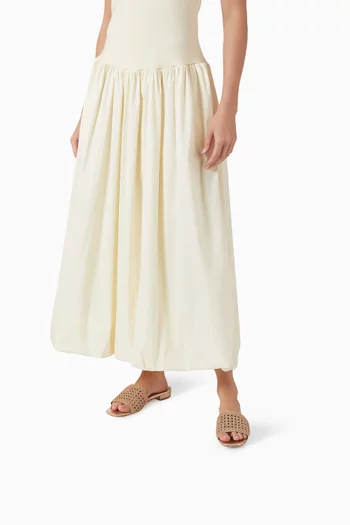 Zeya 25 Flat Mules in Crochet & Leather