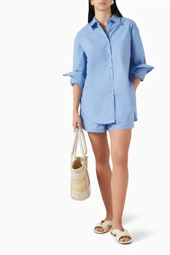 قميص لوي قطن بوبلين عضوي