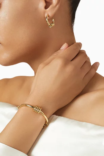 سوار دنيا آبيا نحاس مطلي ذهب عيار 24