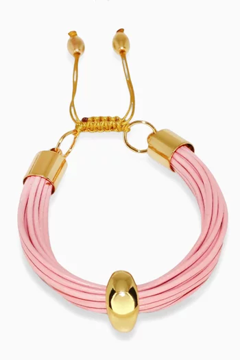 Mali Cord Bracelet in 24kt Gold-plated Brass