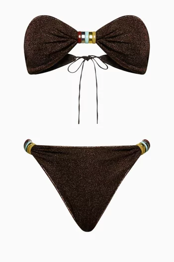 Lumière Multi Ring Bandeau Bikini Set