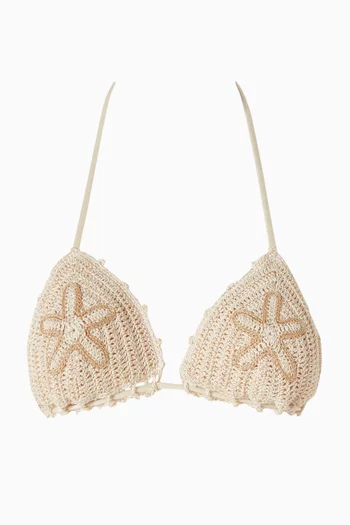 Trinidad Star Bikini Top in Crochet