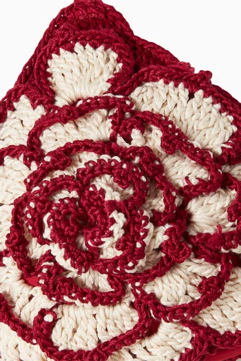 Rose Bikini Top in Crochet