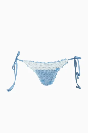 Lucy Self-tie Bikini Briefs in Crochet