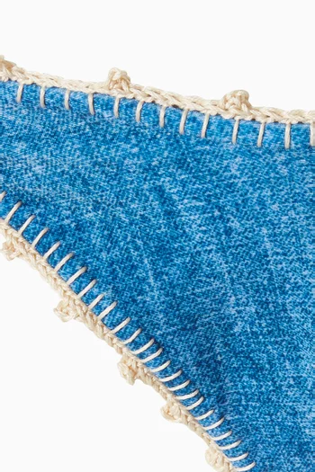 Lia Roses Bikini Briefs in Denim