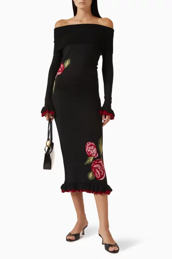 فستان مارييلا طويل منسوج