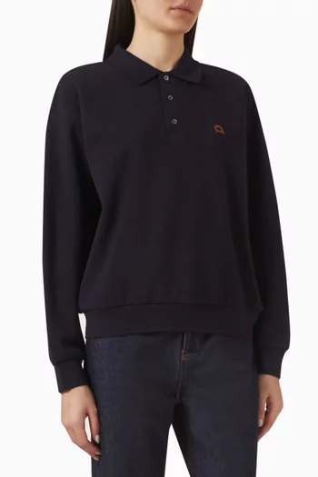 Embroidered Collared T-shirt