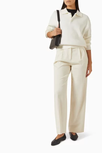 Double Pleated Chino Slacks