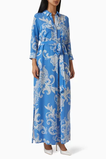 Cameron Shirt Dress  in Silk