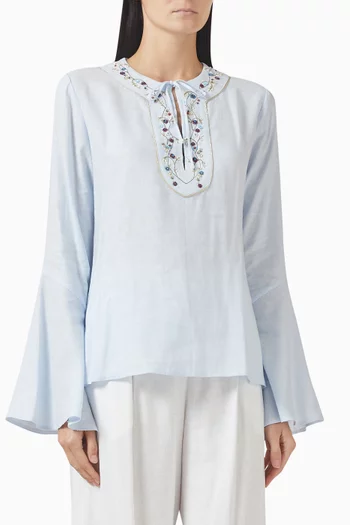 Gina Blouse in Linen