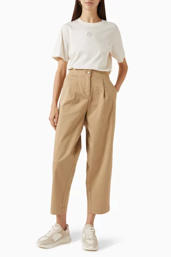 Taquina Barrel-fit Chinos in Stretch Cotton-twill