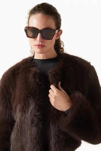 نظارة شمسية ذا ريتا بإطار فراشة أسيتات