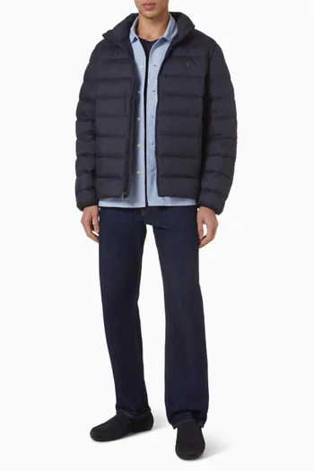 تي شيرت بولو مطرز بشعار لاعب البولو على الحصان قطن