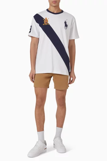 تي شيرت بشعار لاعب البولو على الحصان بحجم كبير قطن