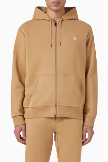 Polo Pony Zip Hoodie in Cotton-blend