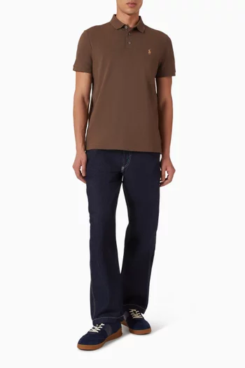 Polo Pony Polo Shirt in Stretch Cotton