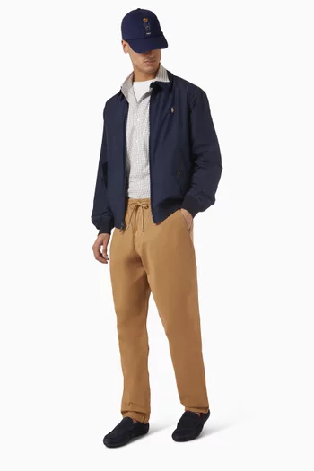 بنطال برباط تضييق قطن