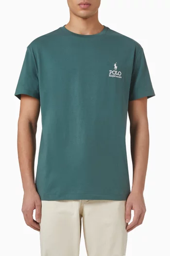 تي شيرت بشعار الماركة قطن