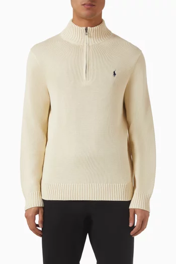 سترة بسحّاب قصير قطن