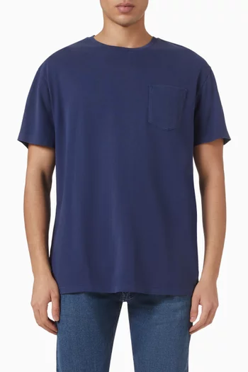 تي شيرت بشعار الماركة قطن جيرسيه