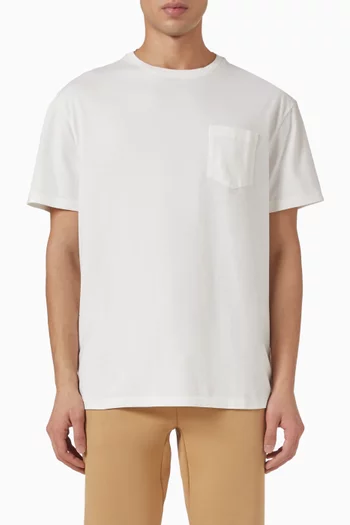 تي شيرت بشعار الماركة قطن جيرسيه