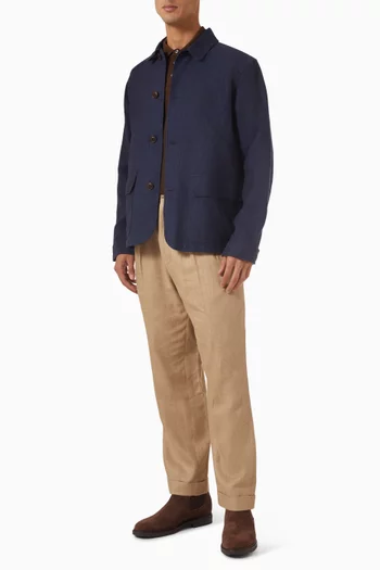 Field Jacket in Linen