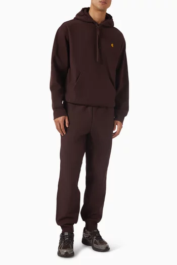 بنطال رياضي أميريكان بشعار الماركة مزيج قطن