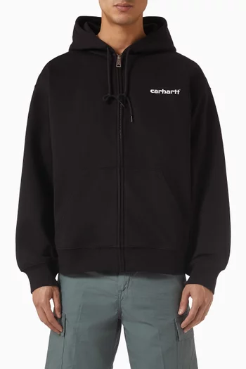 جاكيت اركايف لاينز بغطاء رأس كتان مزيج قطن وكتان