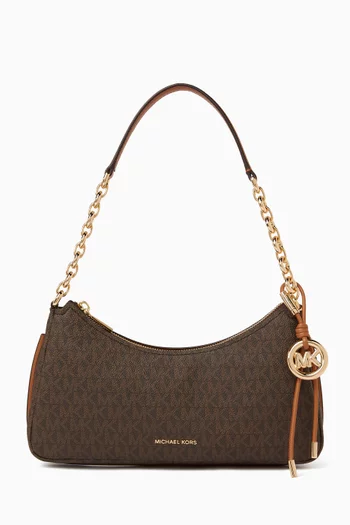 حقيبة كتف نوليتا قنب بنقشة شعار الماركة