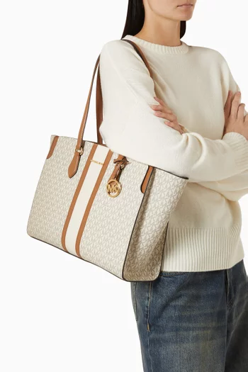 Large Becca Tote Bag in Signature Logo Canvas