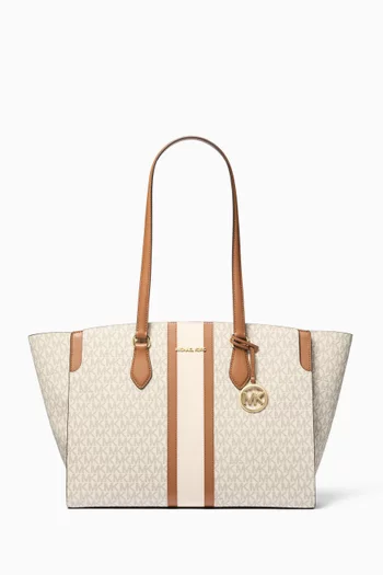 Large Becca Tote Bag in Signature Logo Canvas