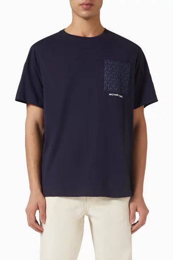 Signature Logo Pocket T-shirt in Cotton