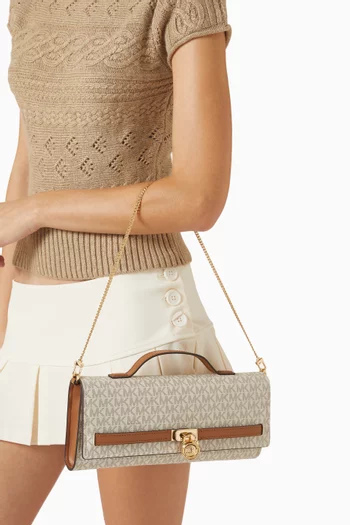 حقيبة كروس هاميلتون متوسطة قنب بشعار الماركة