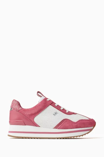 Raina Mixed-Media Sneakers