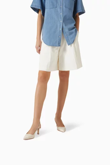 حذاء كلاسيك ألورا بسير خلفي وكعب 60 مم جلد