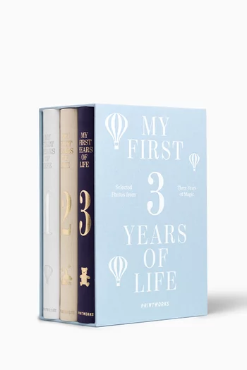 مجموعة ألبوم صور للأطفال بطبعة My First 3 Years