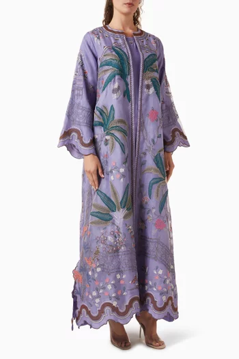Embroidered Kaftan & Dress Set