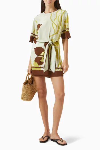 Amaia Mini Dress in Silk