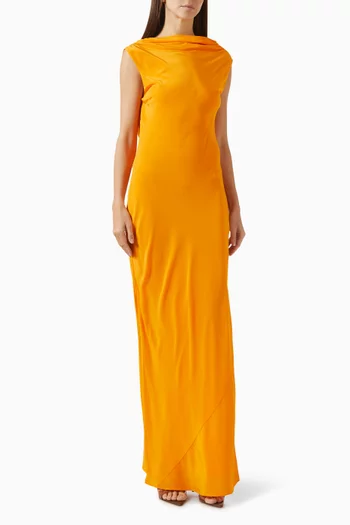 Isla Cowl-back Gown in Silk