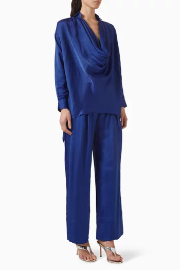 Cowl-neck Top & Pants