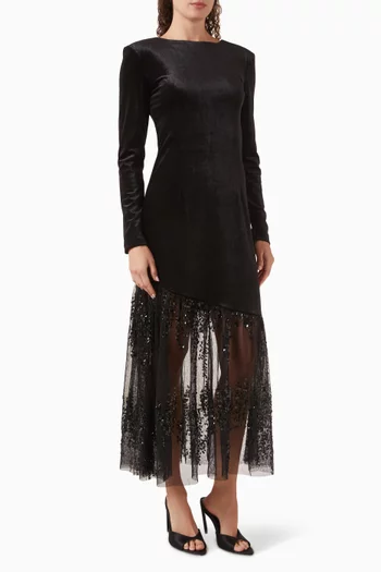 فستان ياستيرا متوسط الطول