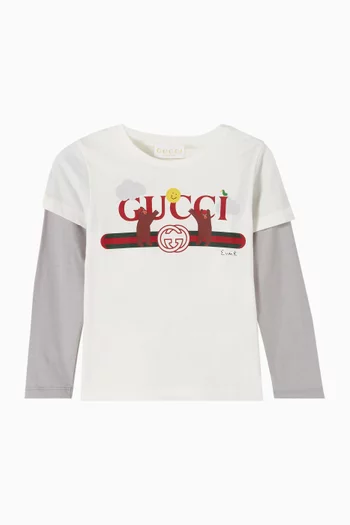 Long-sleeve T-shirt in Cotton