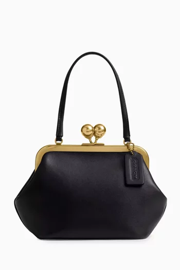 Kisslock 16 Frame Bag in Glovetanned Leather