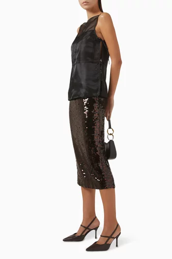 بلوزة تشاندلر بأربطة