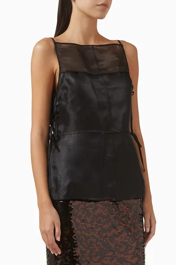 بلوزة تشاندلر بأربطة